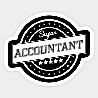 Super accountant Sticker